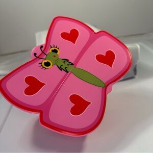Brand new in package 2-pack Bella butterfly, children’s snack container.